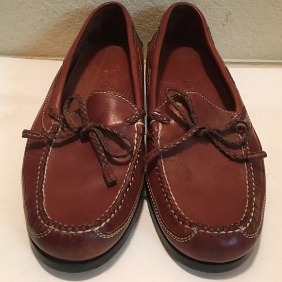 Cole HAAN Top Siders BROWN leather cushion Size 9 main image 6